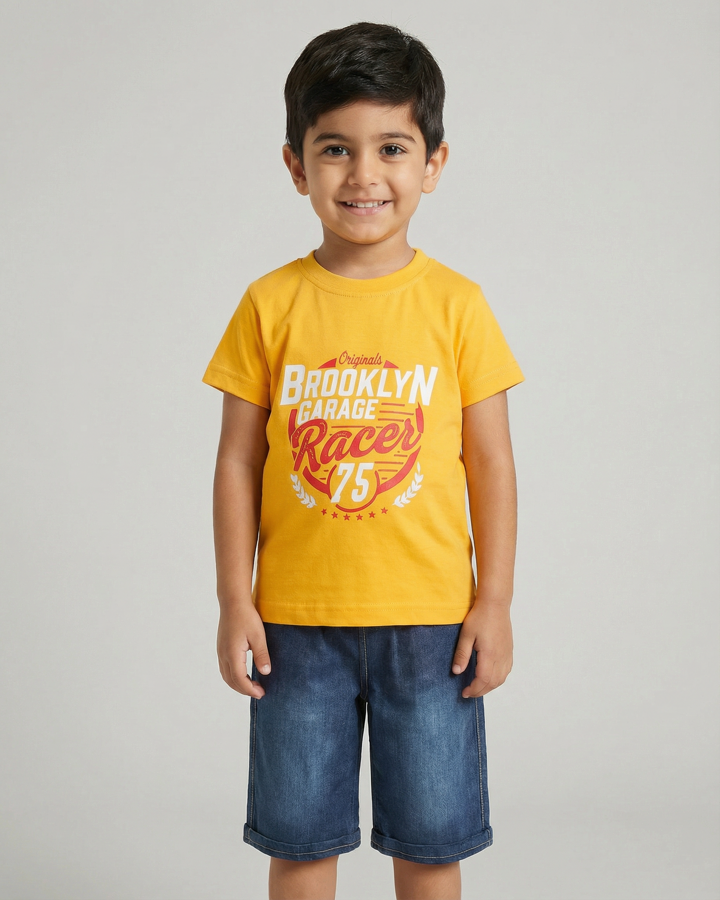 Kot Şortlu Çocuk Takım